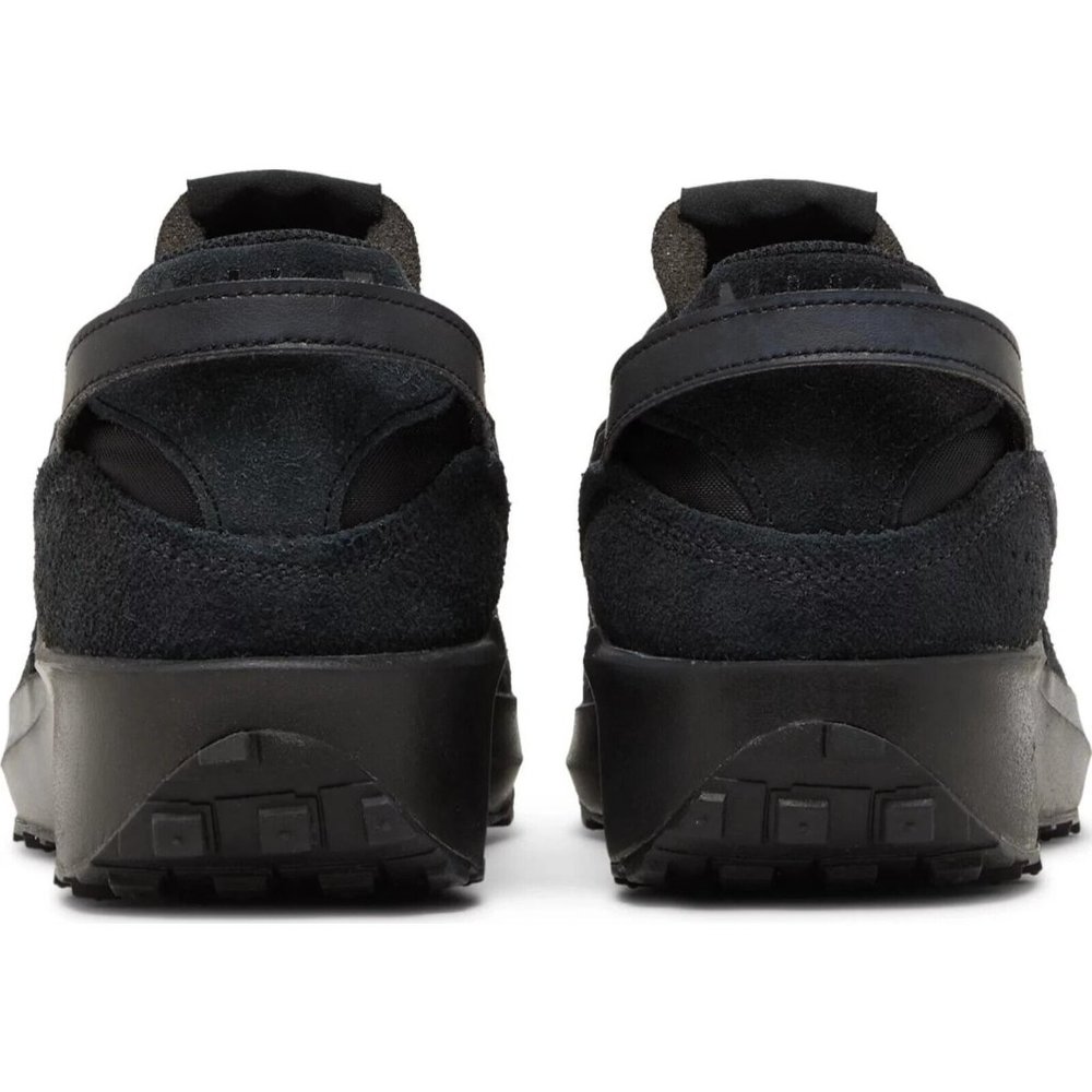 Nike Waffle Debut Men's Triple Black DH9522-002 Lace Up Athletic Sneakers Shoes - Picture 6 of 8